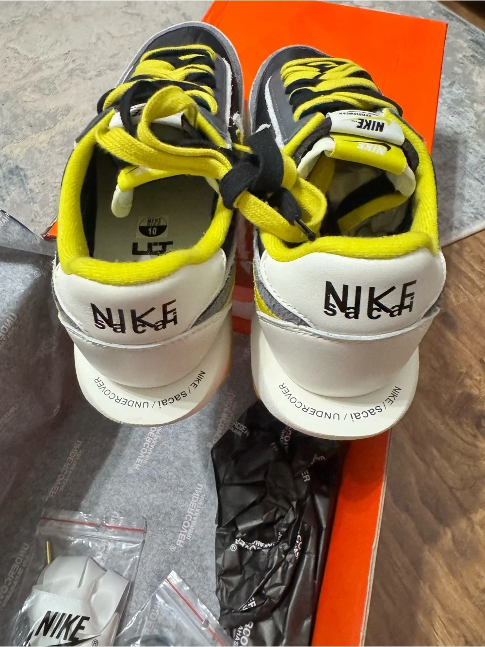 Nike LDWaffle / SU Box Label - Black & Bright Citron